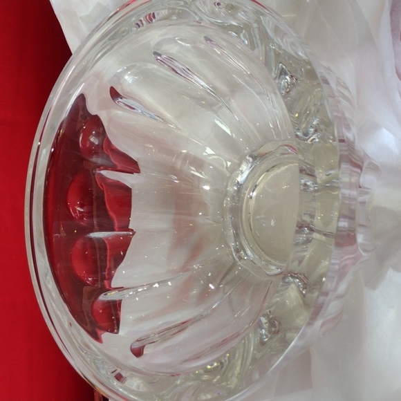 Orrefors Crystal Works Dining Orrefors Swedish Heavy Fluted Crystal